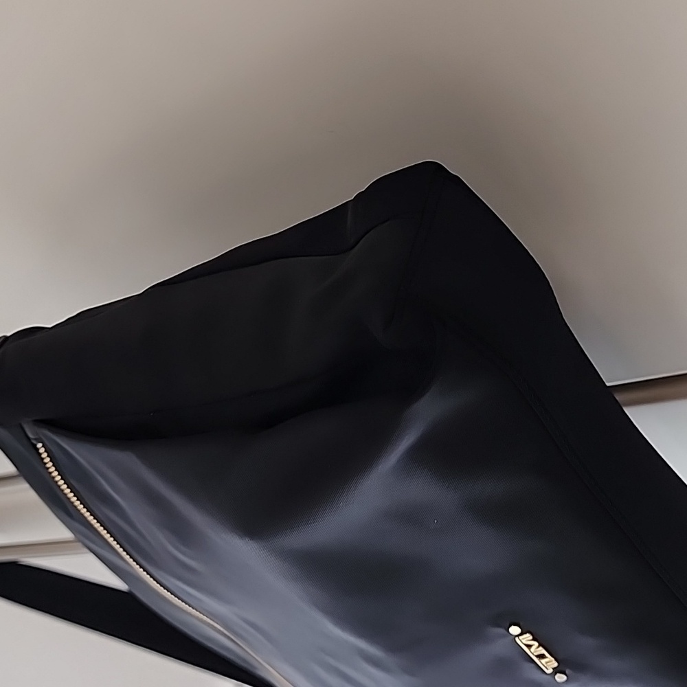 Tumi Voyageur Canton Nylon Crossbody Bag In Black / Gold - Picture 8 of 14